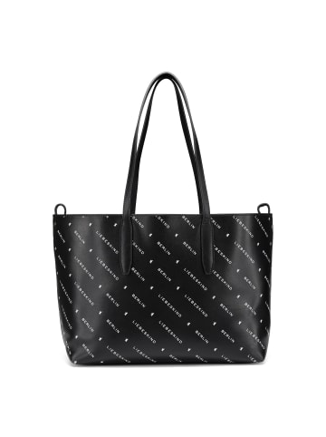 LIEBESKIND BERLIN Monogram Schultertasche Leder 47 cm in black