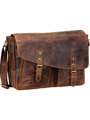 Greenburry Laptoptasche Vintage 1541 Revolver Bag XL in Sattelbraun