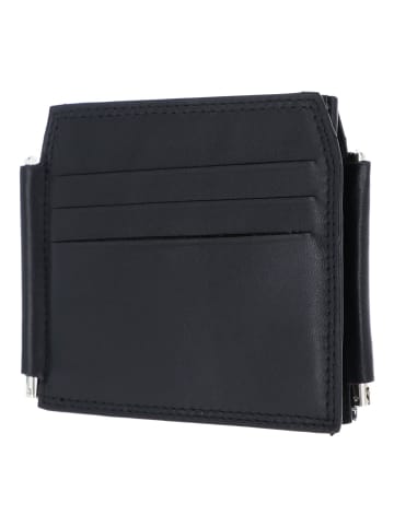 Golden Head Polo Geldbörse RFID Schutz Leder 11 cm Geldscheinklammer in schwarz