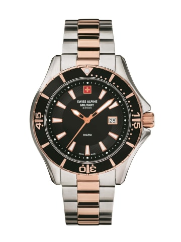 Swiss Alpine Military by Grovana Analoguhr für Herren in schwarz