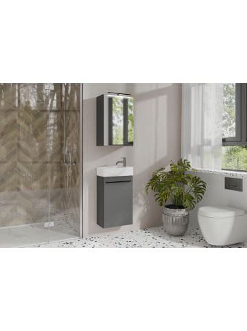 byLiving Spiegelschrank SPREE in anthrazit - B 40, H 60, T 20 cm