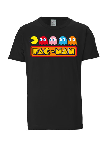 Logoshirt Print T-Shirt Pac-Man in schwarz