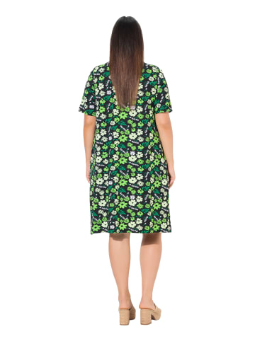 Ulla Popken Jerseykleid in smaragd