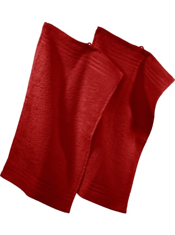 REDBEST Frottier Gästetuch 2er-Pack New York in rot
