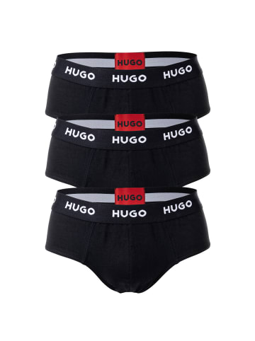 HUGO Slip 3er Pack in Schwarz