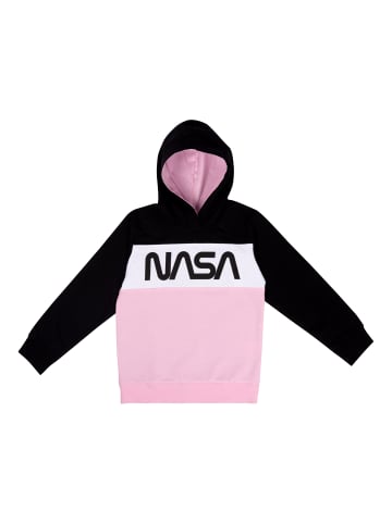 United Labels NASA Hoodie Kapuzenpullover in schwarz/rosa