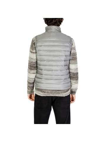 Gianni Lupo Grau Polyamid Ärmellose Jacke