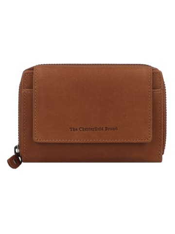 The Chesterfield Brand Ascot Geldbörse RFID Schutz Leder 13.5 cm in cognac
