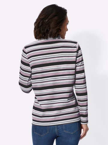 WITT WEIDEN Shirt in rosé-schwarz-geringelt