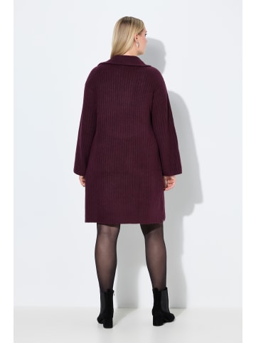 Ulla Popken Midikleid in dunkel weinrot