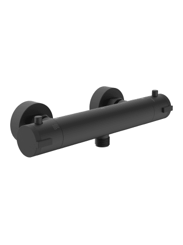 Eisl CLAUDIO Thermostat Duscharmatur, Schwarz matt