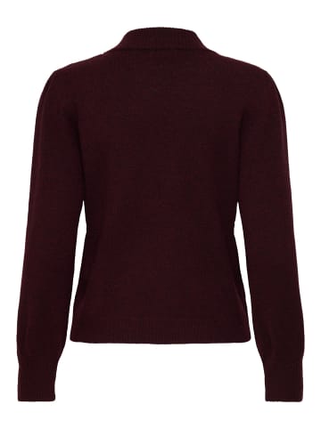 JDY Pullover in Maroon Banner