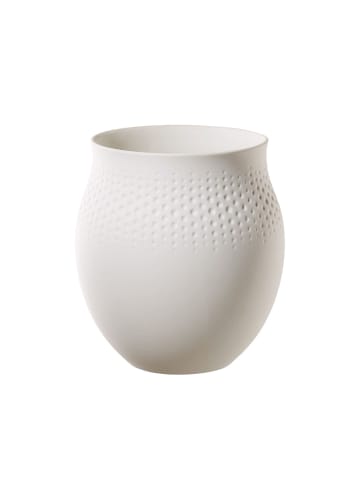 Villeroy & Boch Vase Manufacture Collier in Blanc 18 cm