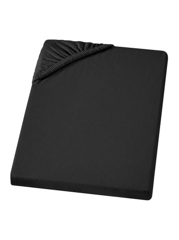 Carpe Sonno Edel-Jersey Spannbettlaken in Schwarz