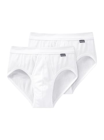 Schiesser Slip / Unterhose Cotton Essentials Authentic in Weiß