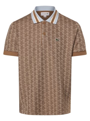 Lacoste Poloshirt in camel hellblau