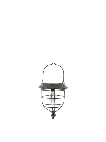 Chic Antique Solarlaterne zum Hängen – Vintage LED in antique zink