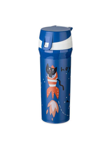koziol Wasserflasche DREAMS, 500 ml in Marineblau, Ø 8,5 x (H) 20,5 cm