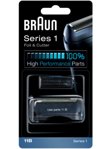 Braun Series 1 Ersatzscherkopf Kombipack 11B in Schwarz