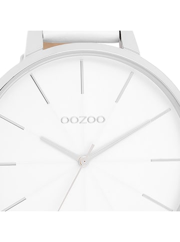 Oozoo Analog-Armbanduhr Oozoo Timepieces weiß extra groß (ca. 48mm)