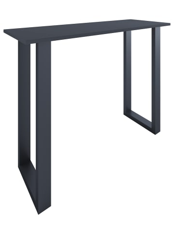 VCM  Holz Bartisch Stehtisch Tisch Tresen Xona 140x50 in Schwarz / Anthrazit