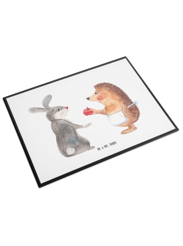 Mr. & Mrs. Panda schreibtischunterlage Hase Igel ohne Spruch in Weiß