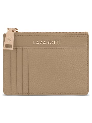 Lazarotti Bologna Leather Schlüsseletui Leder 11,5 cm mit Air Tag Fach in sand