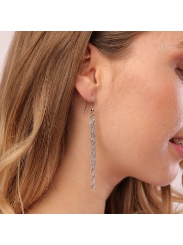 Lucardi 925 Silber Ohrringe Spirale