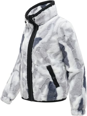 ragwear Fellimitatjacke Nordicka Y in Dark Grey