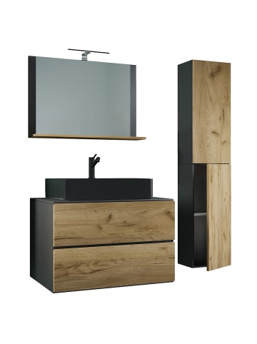 ebuy24 Badmöbelset LendasLBL anthrazit anthrazit 114 x 52 cm