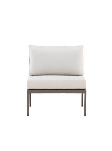 home24 home24 Loungesessel - Braun / Beige - Aluminium - 70 x 65 x 74 cm in Braun / Beige