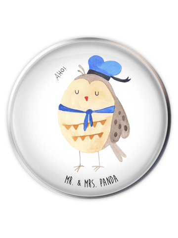 Mr. & Mrs. Panda Stöpsel Waschbecken Eule Matrose ohne Spruch in Weiß