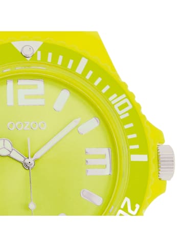Oozoo Analog-Armbanduhr Oozoo Timepieces gelb extra groß (ca. 48mm)