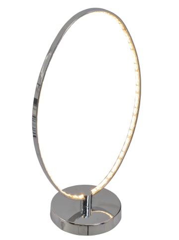 näve LED Tischleuchte "UNIVERSE" in chrome - (L)24 cm x (B)24 cm x (H)44 cm - EEK G