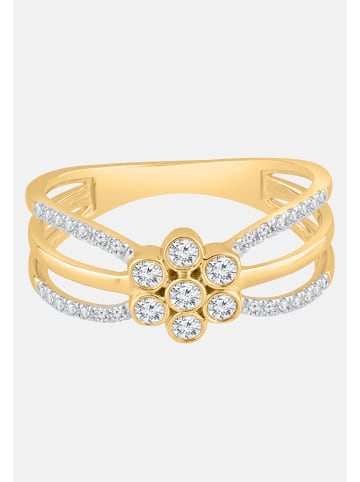 Diamant Exquis Ring aus 585 Gelbgold mit Diamant