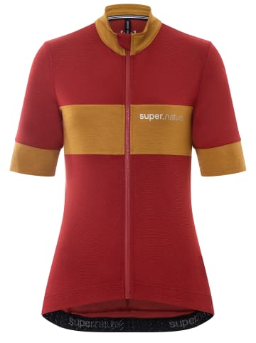 super.natural Merino Fahrradtrikot in rot