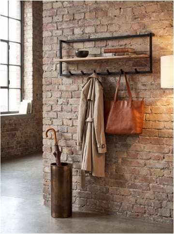 Wandgarderobe rechteckig, Massivholz, handgefertigt