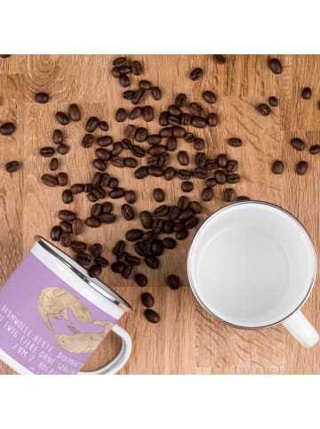 Mr. & Mrs. Panda Kaffeetasse 2. Hochzeitstag Baumwollhochzeit mi... in Lavendeltraum