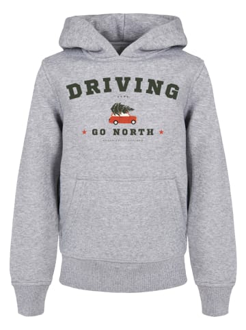 F4NT4STIC Basic Kids Hoodie Driving Home Weihnachten in heathergrey