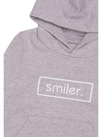 smiler. Sweatshirtkapuzenpul mini-buddy. in grau