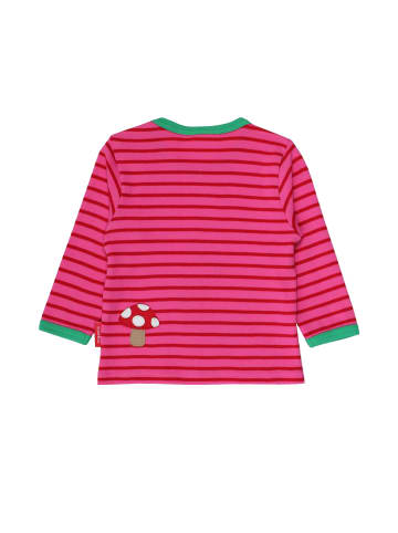 Toby Tiger Langarmshirt mit Rehkitz Applikation in rosa