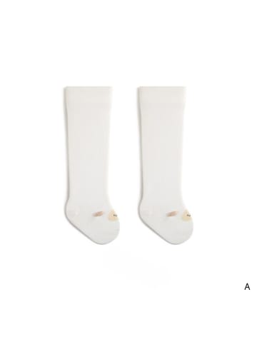 MUNADUNA 5er-Pack hohe Socken mit weißem Schafmotiv