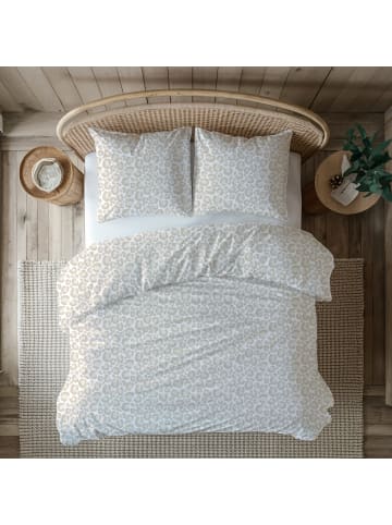 MTOnlinehandel Bettwäsche-Set "Leo Adventure" in Beige/ Weiß/ Braun