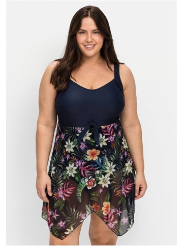 sheego by Joe Browns Badekleid in marine gemustert