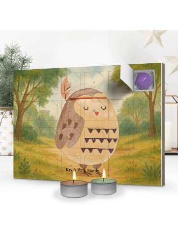 Mr. & Mrs. Panda Duftkerzen Adventskalender Eule Federschmuck De... in Weiß