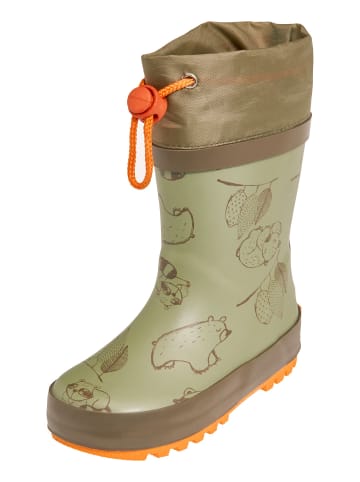 Playshoes Gummistiefel Waschbär in oliv