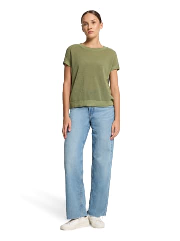 Betty Barclay Lochstrick-Pullover ohne Arm in Oil Green