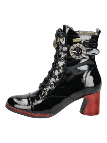 Stiefelette Schwarz Lack