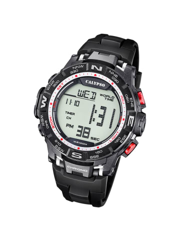 Calypso Digital-Armbanduhr Calypso Digital schwarz extra groß (ca. 52mm)