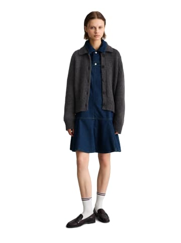 Marc O'Polo DENIM Chunky-Cardigan regular in Dark Grey Melange